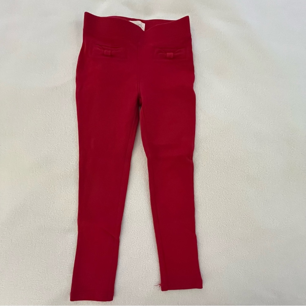 Red Bow Ponte Leggings